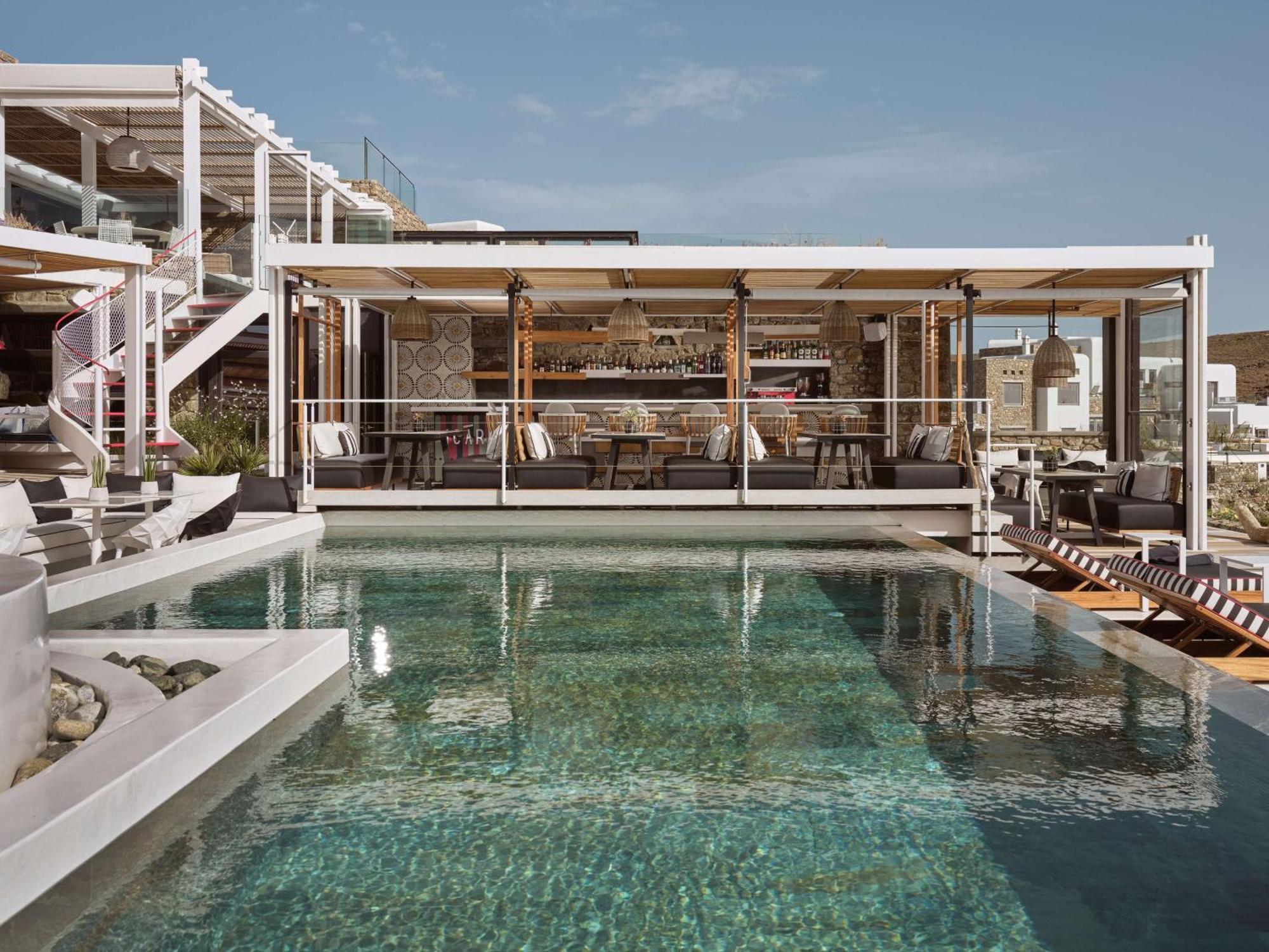 فندق Semeli Coast Mykonos Curio Collection By Hilton Merchia Beach المظهر الخارجي الصورة