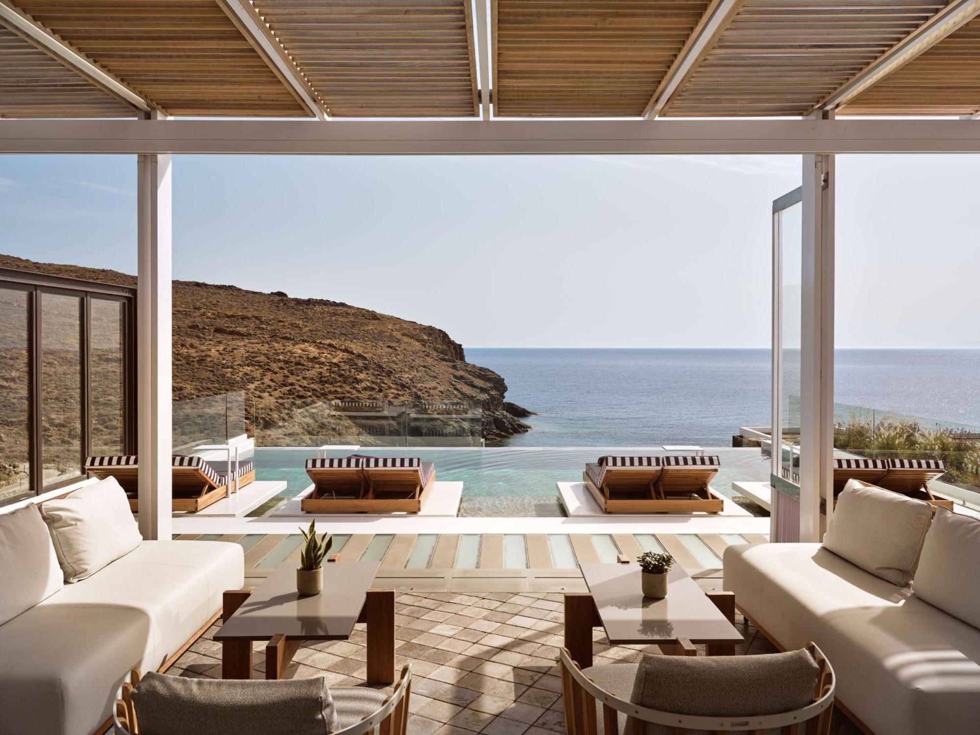 فندق Semeli Coast Mykonos Curio Collection By Hilton Merchia Beach المظهر الخارجي الصورة