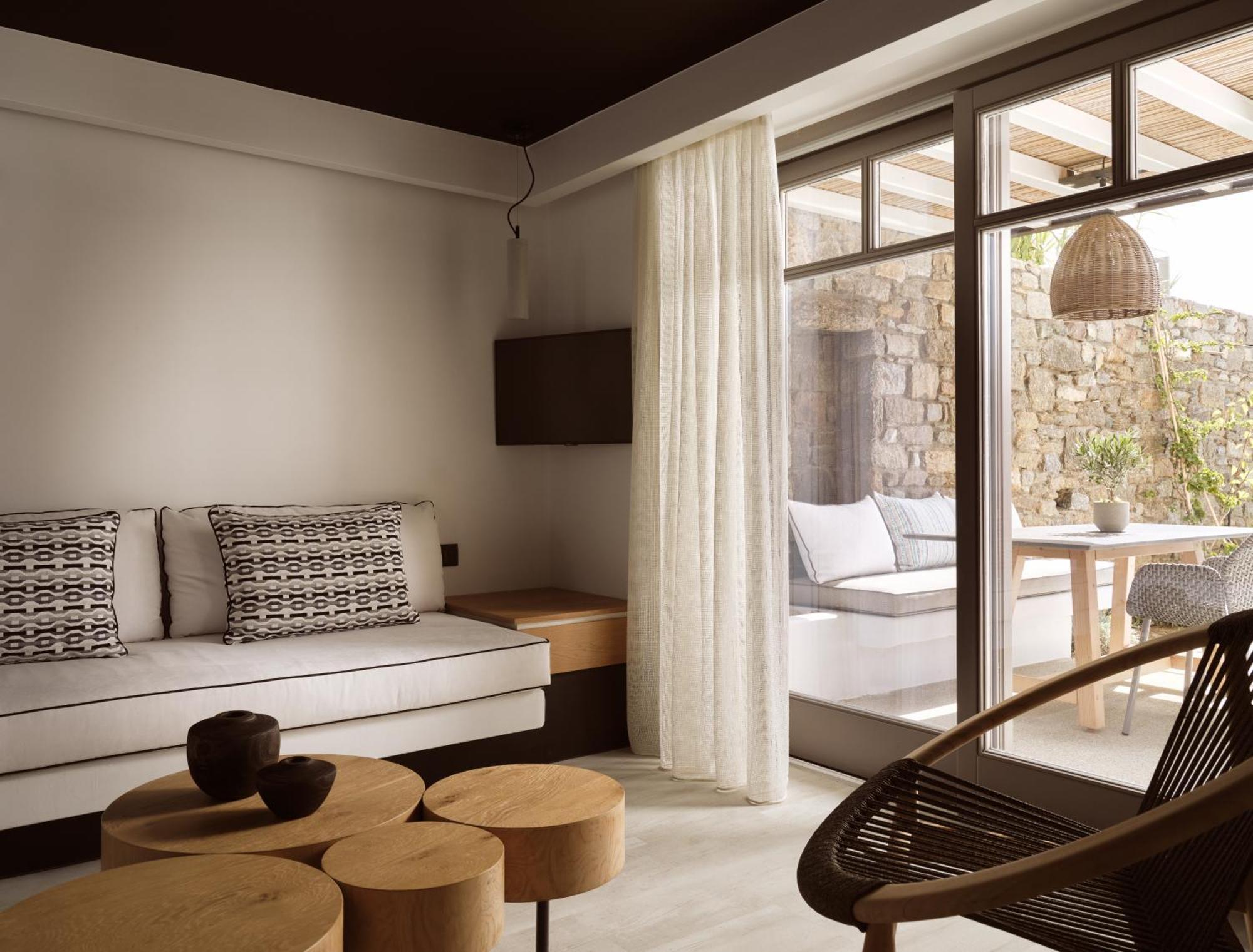 فندق Semeli Coast Mykonos Curio Collection By Hilton Merchia Beach المظهر الخارجي الصورة